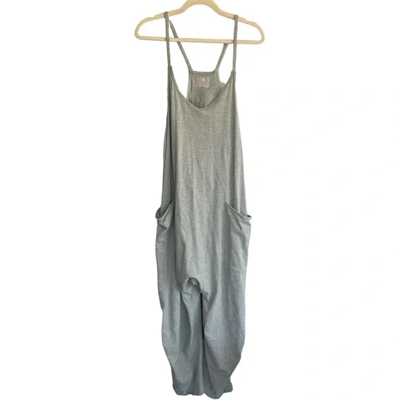 NWOT Free People Movement Hot Shot Onesie Heather Grey - Picture 2 of 6